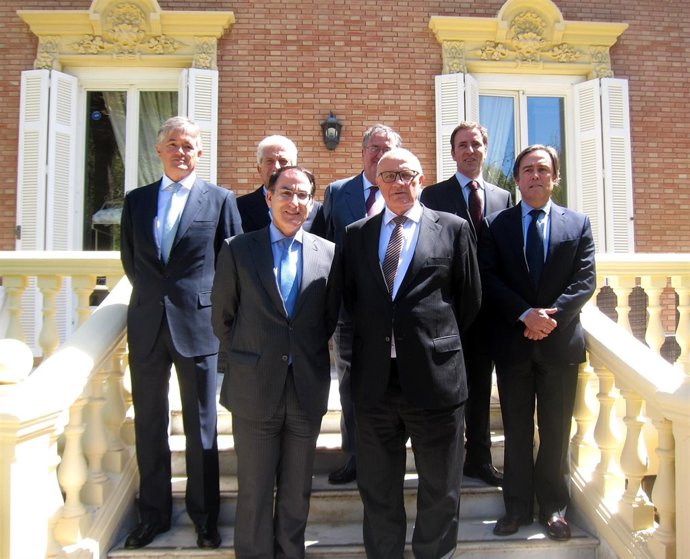 Javier González de Lara (CEM) y el presidente de Banco Sabadell, José Oliu