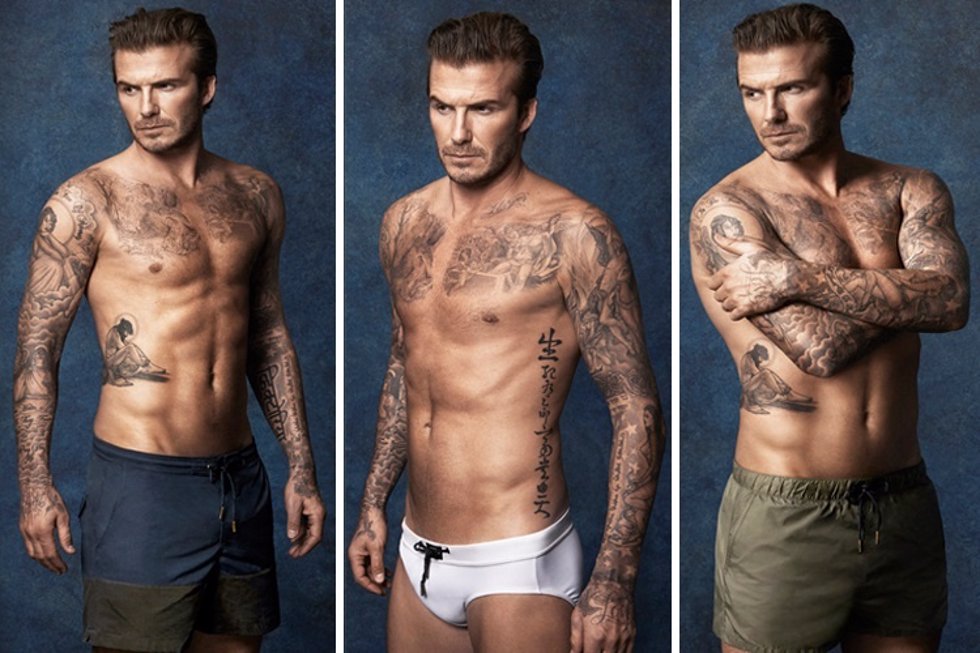 A sus 40 años, David Beckham vuelve a lucir cuerpazo en bañador para H&M