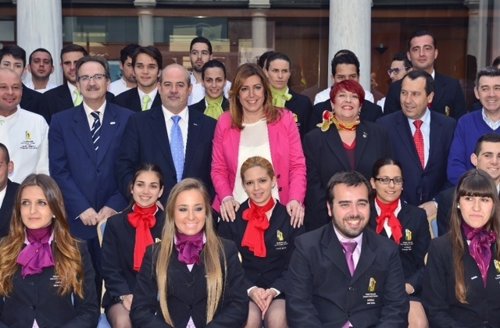 Susana Díaz en el Hotel Escuela Convento Santo Domingo de Archidona