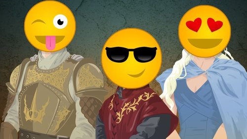 Personajes de Juego de Tronos con emoticonos