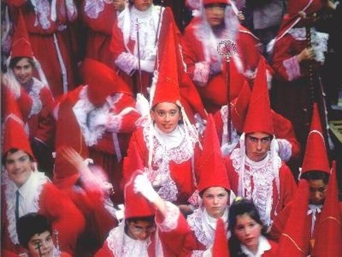 Cofradía de 'los coloraos' de Murcia