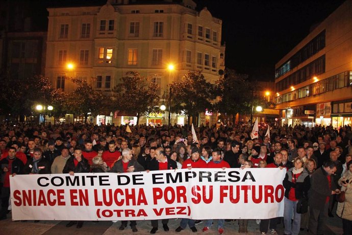 Manifestación Sniace