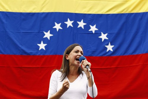 La senadora opositora de Vente Venezuela María Corina Machado.