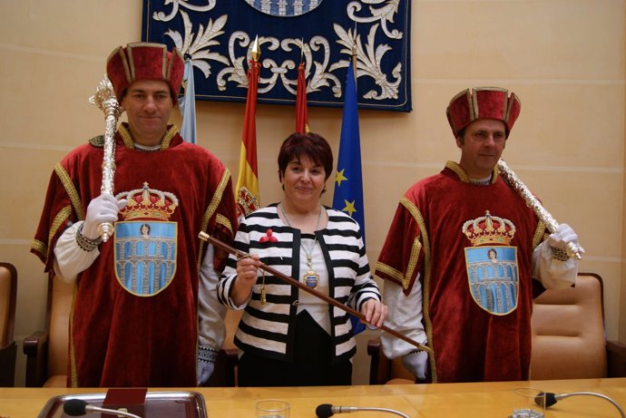 Clara Luquero en su toma de posesión