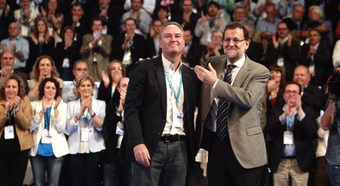 Fabra y Rajoy en la Intermunicipal del PP