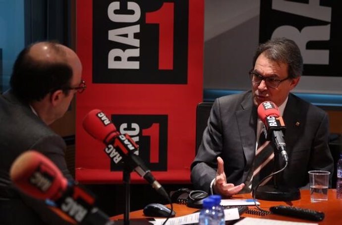 El presidente de la Generalitat, Artur Mas, en una entrevista