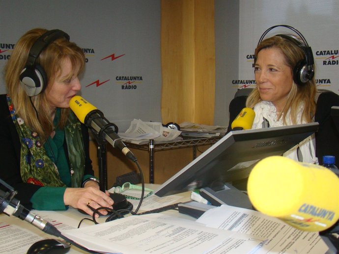 Joana Ortega entrevistada en Catalunya Ràdio