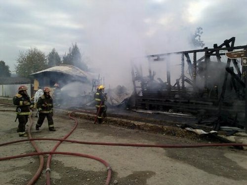 Incendio en una residencia de ancianos en Los Ríos (Chile)