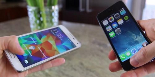IPhone 5S vs Samsung Galaxy S5 youtube