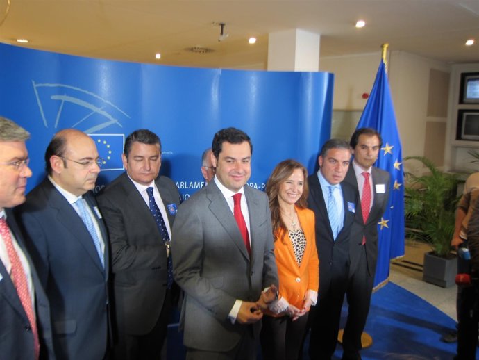 Juan Manuel Moreno, en Bruselas