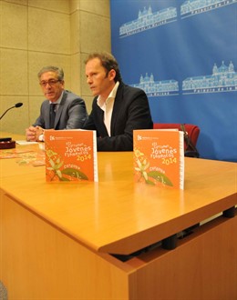 Pineda y Pino en la presentación