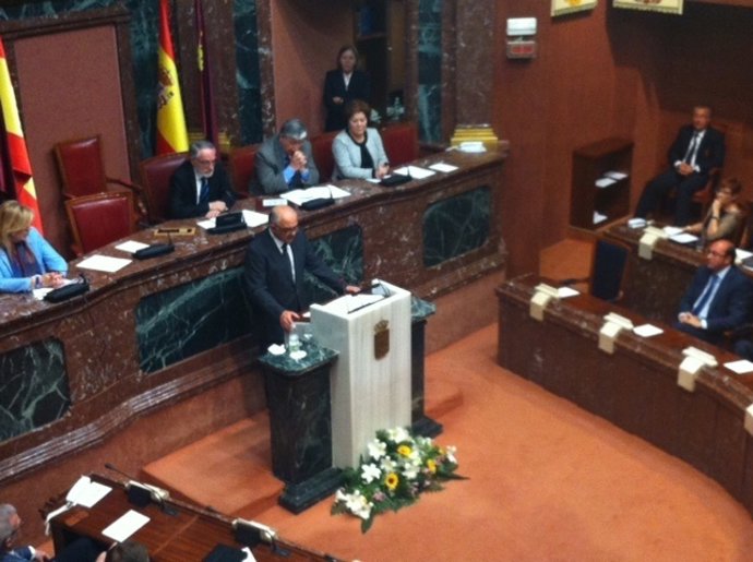 El candidato a la Presidencia de la Comunidad, Alberto Garre