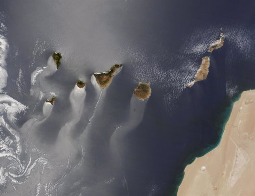 Imagen de la NASA de las Islas Canarias