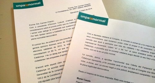 Carta que Òmnium Cultural ha enviado a los diputados del Congreso