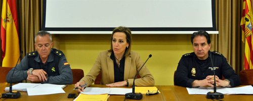 La subdelegada del Gobierno en Huesca en la jornada este lunes
