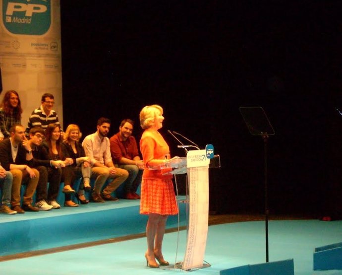 Aguirre en un acto de partido en Getafe