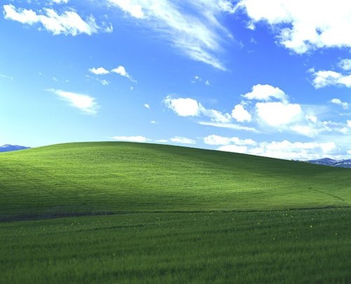 Bliss, el fondo de pantalla de Windows XP