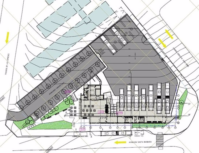 Plano de la futura estación