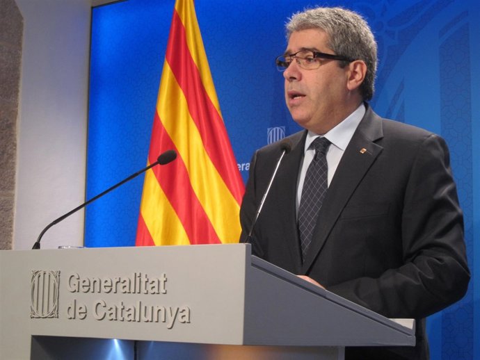 El conseller Francesc Homs, tras el Consell Executiu