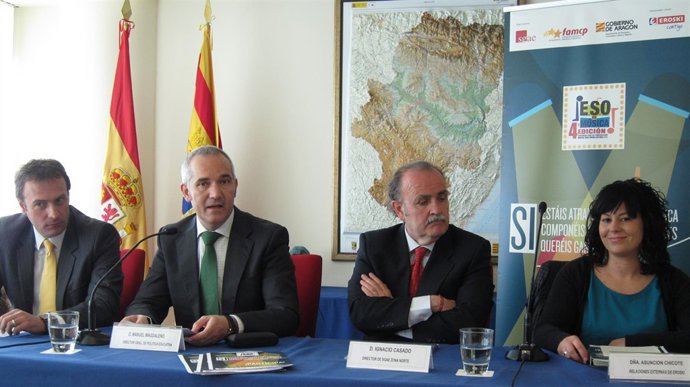 Gallart, Magdaleno, Casado y Chicote en la presentación del concurso