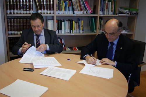 Maximino Gómez (izda) y Andrés Urrutia (dcha).