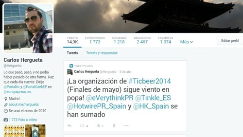 Nuevo diseño del perfil de Twitter