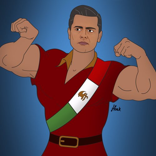 Peña Nieto como dibujo animado