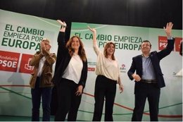 Susana Díaz en un acto en La Rinconada