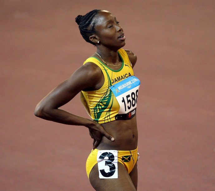 La atleta jamaicana Sherone Simpson