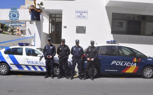 Policías españoles y portugueses patrullan en Torremolinos y Benalmádena