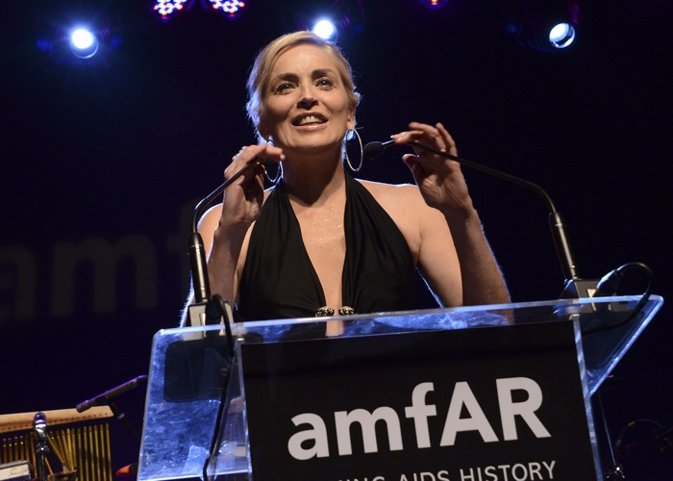 Sharon Stone attends amfAR's Inspiration Gala Sao 