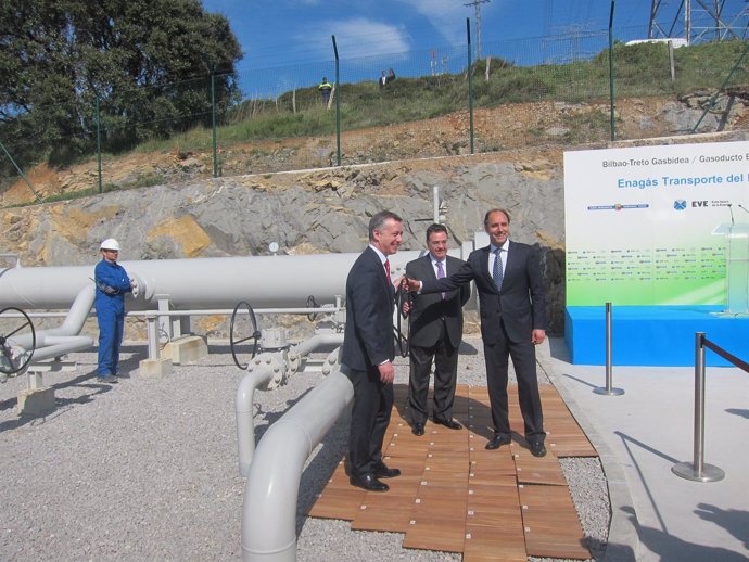 Inauguración gasoducto Bilbao-Treto