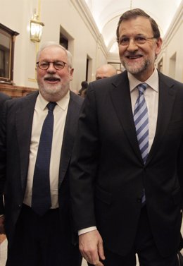 Miguel Arias Cañete y Mariano Rajoy