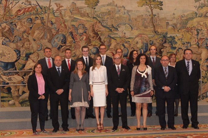 Letizia Ortiz recibe al Comité Organizador del Mundial de Patinaje de Reus