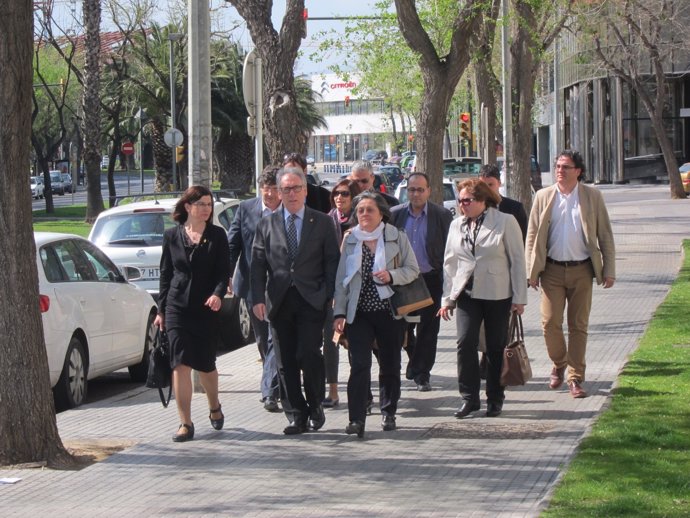 El pte. De la Diputación de Tarragona Josep Poblet (CiU) llega a los juzgados