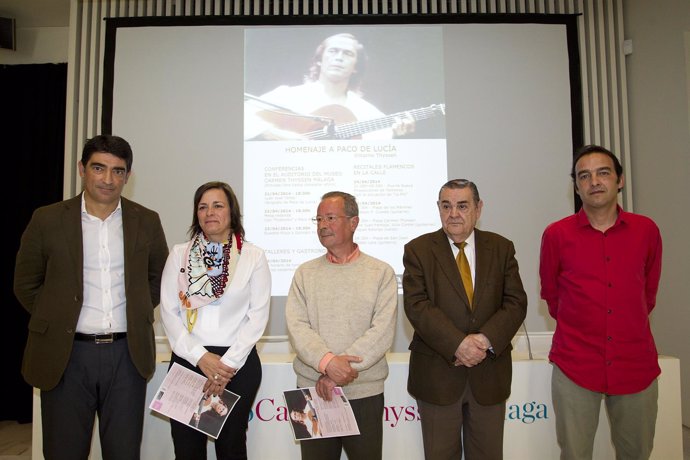 Presentación de las jornadas en homenaje al guitarrista Paco de Lucia
