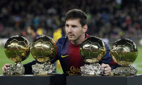 Messi ha ganado cuatro balones de oro en su carrera profesional