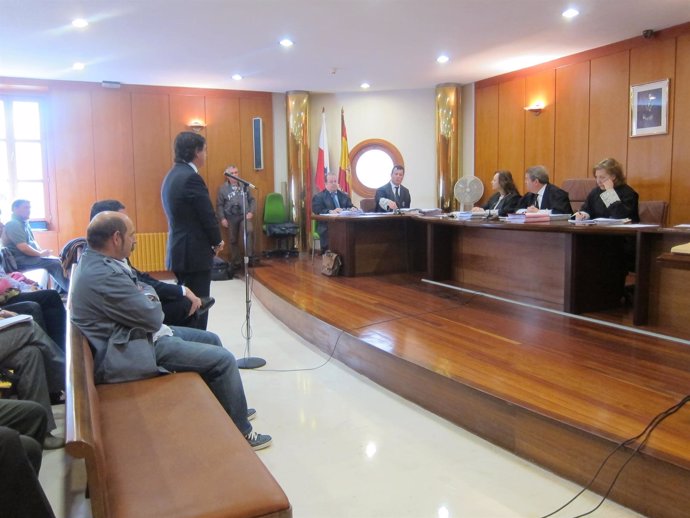 El alcalde de Polanco, Julio Cabrero, en el juicio por el pabellón de Requejada