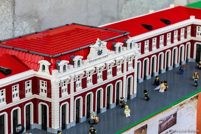 Imagen del diorama de la Estación del Norte de Madrid.