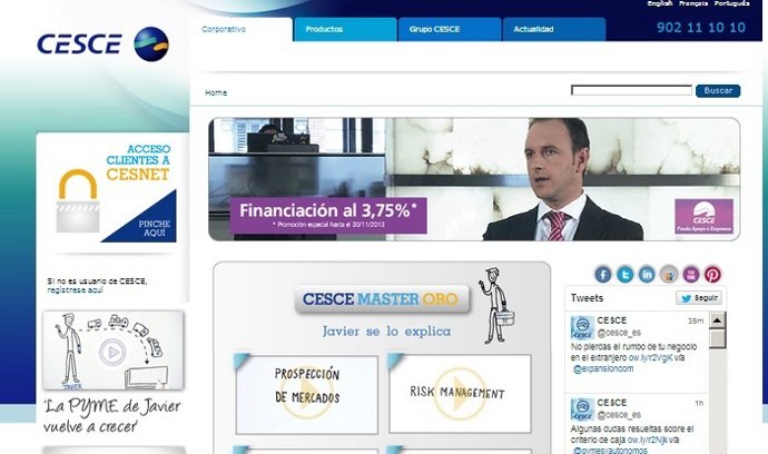 Página web de CESCE