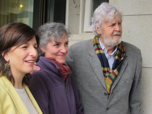 Yolanda Díaz, Lidia Senra, Xosé Manuel Beiras (AGE)