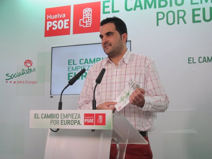 El secretario de Cultura del PSOE de Huelva, Pablo Pineda. 