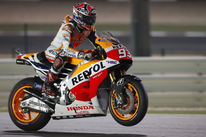 El Piloto español Marc Marquez en el GP de Qatar