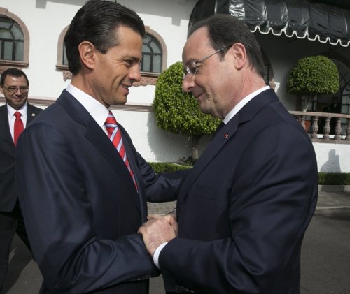 Los presidentes de México, Enrique Peña Nieto, y Francia, François Hollande