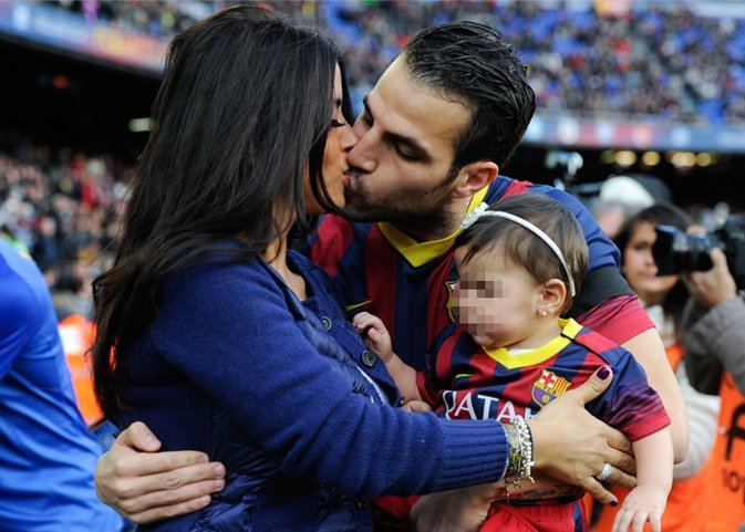 Multitudinaria fiesta de cumpleñaos para Lia, la hija de Cesc Fábregas