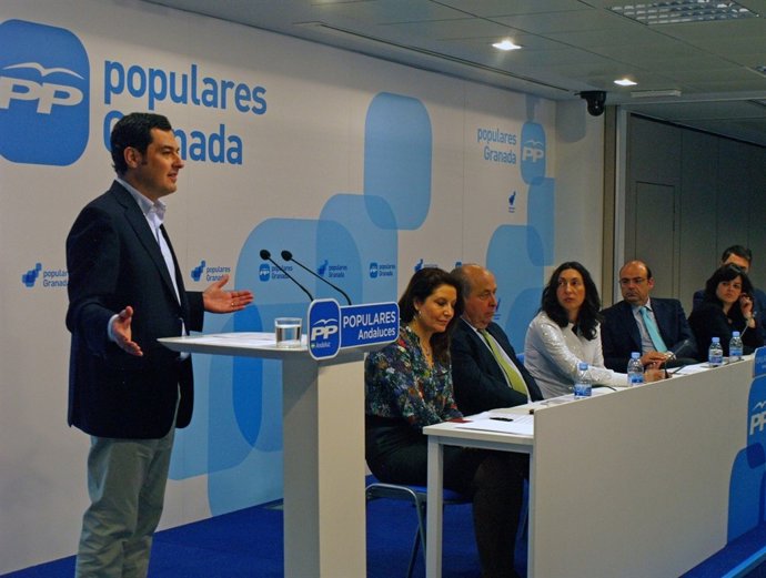 Juan Manuel Moreno en Granada