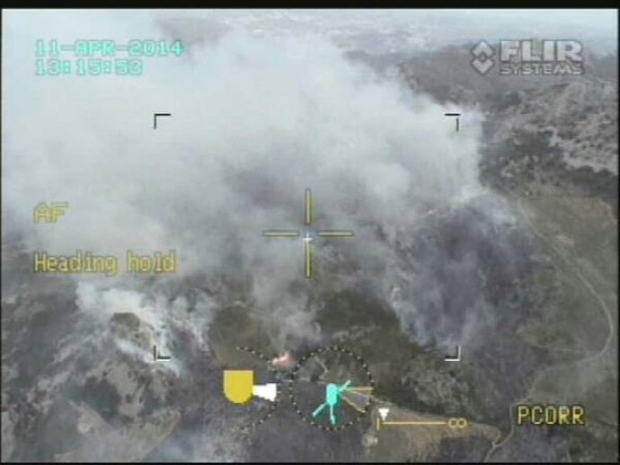 Imagen aérea del incendio de Benifato (Alicante)