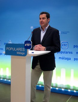El presidente del PP-A, Juan Manuel Moreno