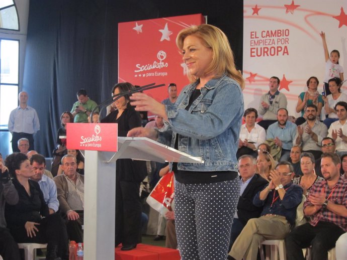 La vicesecretaria general del PSOE y candidata a las europeas, Elena Valenciano.