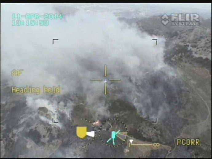 Imagen aérea del incendio de Benifato (Alicante)